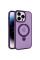 TPU+PC чохол Metal Buttons with MagSafe Colorful HQ Ring для Apple iPhone 14 Pro (6.1) - Purple - фото