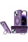 Чехол Metal Buttons with MagSafe Colorful HQ Ring для Apple iPhone 14 / 13 (6.1) - Purple - фото