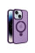 Чехол Metal Buttons with MagSafe Colorful HQ Ring для Apple iPhone 14 / 13 (6.1) - Purple - фото