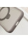 TPU+PC чохол Metal Buttons with MagSafe Colorful HQ Ring для Apple iPhone 15 (6.1) - Grey - фото