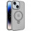 TPU+PC чохол Metal Buttons with MagSafe Colorful HQ Ring для Apple iPhone 15 (6.1) - Grey