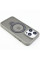 TPU+PC чохол Metal Buttons with MagSafe Colorful HQ Ring для Apple iPhone 15 Pro (6.1) - Grey - фото