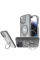 Чехол Metal Buttons with MagSafe Colorful HQ Ring для Apple iPhone 15 Pro Max (6.7) - Grey - фото