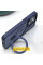 TPU+PC чохол Metal Buttons with MagSafe Colorful HQ Ring для Apple iPhone 16 (6.1) - Dark Blue - фото