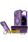 TPU+PC чохол Metal Buttons with MagSafe Colorful HQ Ring для Apple iPhone 16 (6.1) - Purple - фото