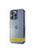 Чехол TPU+PC Glittershine для Apple iPhone 12 (6.1) - Dark Blue - фото