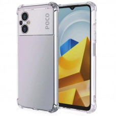 TPU чохол GETMAN Ease logo посилені кути Full Camera для Xiaomi Poco M5 - Безбарвний (прозорий)