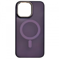 Чехол TPU+PC Lily with MagSafe для Apple iPhone 14 Pro (6.1) - Deep Purple