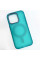 Чехол TPU+PC Lily with MagSafe для Apple iPhone 14 (6.1) - Green - фото