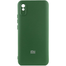 Чохол Silicone Cover Lakshmi Full Camera (AAA) with Logo для Xiaomi Redmi 9A - Зелений / Cyprus Green