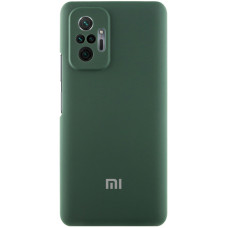 Чохол Silicone Cover Lakshmi Full Camera (AAA) with Logo для Xiaomi Redmi Note 10 Pro / 10 Pro Max - Зелений / Cyprus Green