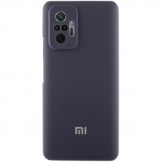 Чохол Silicone Cover Lakshmi Full Camera (AAA) with Logo для Xiaomi Redmi Note 10 Pro / 10 Pro Max - Сірий / Dark Gray