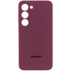 Чехол Silicone Cover Lakshmi Full Camera (AAA) with Logo для Samsung Galaxy A54 5G - Бордовый / Plum