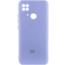 Чехол Silicone Cover Lakshmi Full Camera (AAA) with Logo для Xiaomi Redmi 10C - Сиреневый / Dasheen