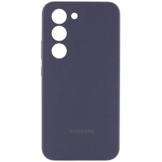 Чохол Silicone Cover Lakshmi Full Camera (AAA) with Logo для Samsung Galaxy S23 - Сірий / Dark Gray