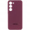 Чехол Silicone Cover Lakshmi Full Camera (AAA) with Logo для Samsung Galaxy A34 5G - Бордовый / Plum