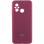 Чохол Silicone Cover Lakshmi Full Camera (AAA) with Logo для Xiaomi Redmi 12C - Бордовий / Plum