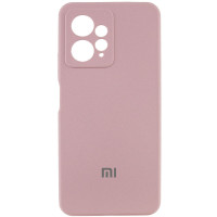 Чехол Silicone Cover Lakshmi Full Camera (AAA) with Logo для Xiaomi Redmi Note 12 4G - Розовый / Pink Sand