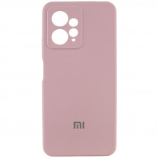 Чехол Silicone Cover Lakshmi Full Camera (AAA) with Logo для Xiaomi Redmi Note 12 4G - Розовый / Pink Sand