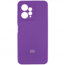 Чохол Silicone Cover Lakshmi Full Camera (AAA) with Logo для Xiaomi Redmi Note 12 4G - Фіолетовий / Amethyst