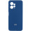 Чохол Silicone Cover Lakshmi Full Camera (AAA) with Logo для Xiaomi Redmi Note 12 4G - Синій / Denim Blue