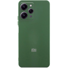 Чохол Silicone Cover Lakshmi Full Camera (AAA) with Logo для Xiaomi Redmi 12 - Зелений / Cyprus Green