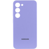 Чехол Silicone Cover Lakshmi Full Camera (AAA) with Logo для Samsung Galaxy S24 - Сиреневый / Dasheen