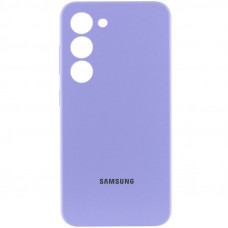 Чохол Silicone Cover Lakshmi Full Camera (AAA) with Logo для Samsung Galaxy S24 - Бузковий / Dasheen