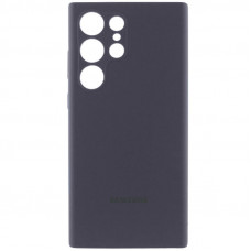 Чехол Silicone Cover Lakshmi Full Camera (AAA) with Logo для Samsung Galaxy S24 Ultra - Серый / Dark Gray