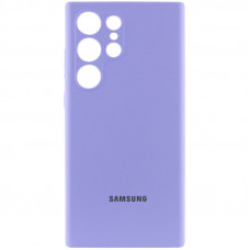 Чехол Silicone Cover Lakshmi Full Camera (AAA) with Logo для Samsung Galaxy S24 Ultra - Сиреневый / Dasheen