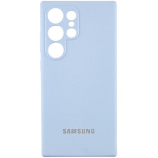 Чохол Silicone Cover Lakshmi Full Camera (AAA) with Logo для Samsung Galaxy S24 Ultra - Блакитний / Sweet Blue