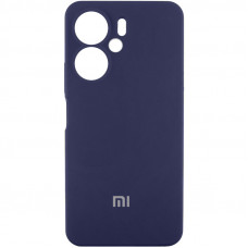 Чехол Silicone Cover Lakshmi Full Camera (AAA) with Logo для Xiaomi Redmi 13C 4G/5G / Poco C65/M6 5G - Темно-синий / Midnight blue