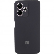 Чохол Silicone Cover Lakshmi Full Camera (AAA) with Logo для Xiaomi Redmi 13 4G / Poco M6 4G - Чорний / Black