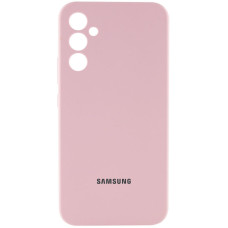 Чохол Silicone Cover Lakshmi Full Camera (AAA) with Logo для Samsung Galaxy S24 FE - Рожевий / Pink Sand