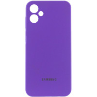 Чохол Silicone Cover Lakshmi Full Camera (AAA) with Logo для Samsung Galaxy A06 - Фіолетовий / Amethyst