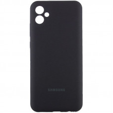 Чехол Silicone Cover Lakshmi Full Camera (AAA) with Logo для Samsung Galaxy A06 - Черный / Black