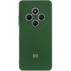 Чехол Silicone Cover Lakshmi Full Camera (AAA) with Logo для Xiaomi Redmi 14C / Poco C75 - Зеленый / Cyprus Green