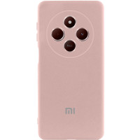 Чехол Silicone Cover Lakshmi Full Camera (AAA) with Logo для Xiaomi Redmi 14C / Poco C75 - Розовый / Pink Sand