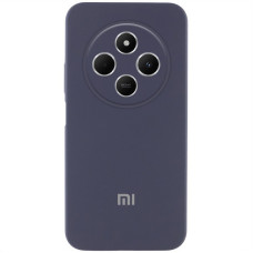 Чохол Silicone Cover Lakshmi Full Camera (AAA) with Logo для Xiaomi Redmi 14C / Poco C75 - Сірий / Dark Gray