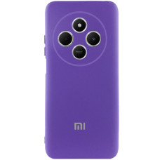 Чохол Silicone Cover Lakshmi Full Camera (AAA) with Logo для Xiaomi Redmi 14C / Poco C75 - Фіолетовий / Amethyst