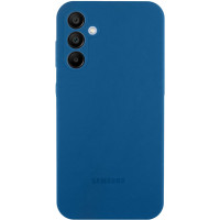 Чехол Silicone Cover Lakshmi Full Camera (AAA) with Logo для Samsung Galaxy A36 - Синий / Denim Blue