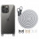 Чохол TPU Transparent with Straps для Apple iPhone 12 Pro / 12 (6.1) - Grey