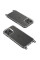 Чехол TPU Transparent with Straps для Apple iPhone 12 Pro Max (6.7) - Grey - фото