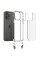 Чехол TPU Transparent with Straps для Apple iPhone 12 Pro Max (6.7) - Grey - фото