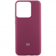 Чехол Silicone Cover Lakshmi (AAA) with Logo для Xiaomi Poco X6 / Note 13 Pro 5G - Бордовый / Plum