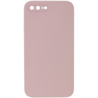 Silicone Case Square Full Camera Protective (AA) NOLOGO для Apple iPhone 7 plus / 8 plus (5.5) - Рожевий / Pink Sand