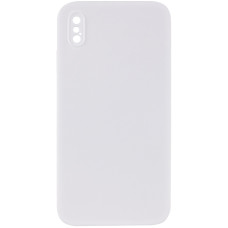 Silicone Case Square Full Camera Protective (AA) NOLOGO для Apple iPhone XS Max (6.5) - Белый / White