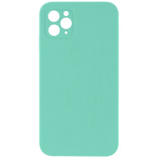 Silicone Case Square Full Camera Protective (AA) NOLOGO для Apple iPhone 11 Pro (5.8) - Бирюзовый / Turquoise