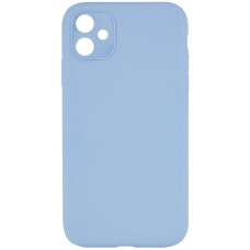 Silicone Case Square Full Camera Protective (AA) NOLOGO для Apple iPhone 11 (6.1) - Голубой / Lilac Blue
