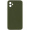 Silicone Case Square Full Camera Protective (AA) NOLOGO для Apple iPhone 11 (6.1) - Зелений / Dark Olive